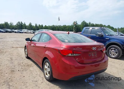 2015 Hyundai Elantra Se from USA, damaged, VIN 5NPDH4AE7FH606158